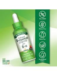 B Complex Liquid Plus B-12 Natural Berry Flavor 2 oz Pack of 2 W660