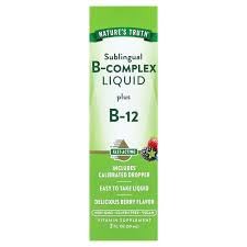 B Complex Liquid Plus B-12 Natural Berry Flavor 2 oz Pack of 2 W660