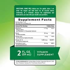 B Complex Liquid Plus B-12 Natural Berry Flavor 2 oz Pack of 2 W660