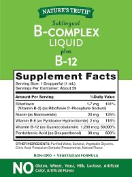B Complex Liquid Plus B-12 Natural Berry Flavor 2 oz Pack of 2 W660