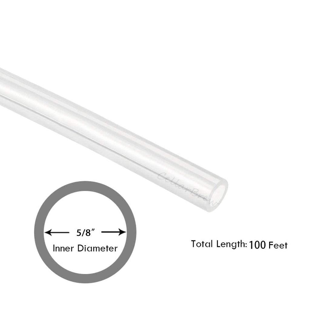 5/8" ID Food Grade Silicone Tubing 100 Feet N2103