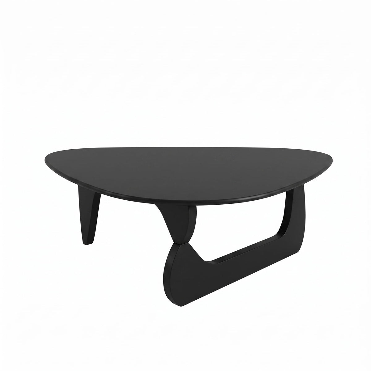 34" Black Coffee Table with Solid Wood Top P2231