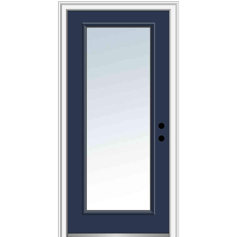 Steel Left Hand In-Swing Exterior Prehung Door E560