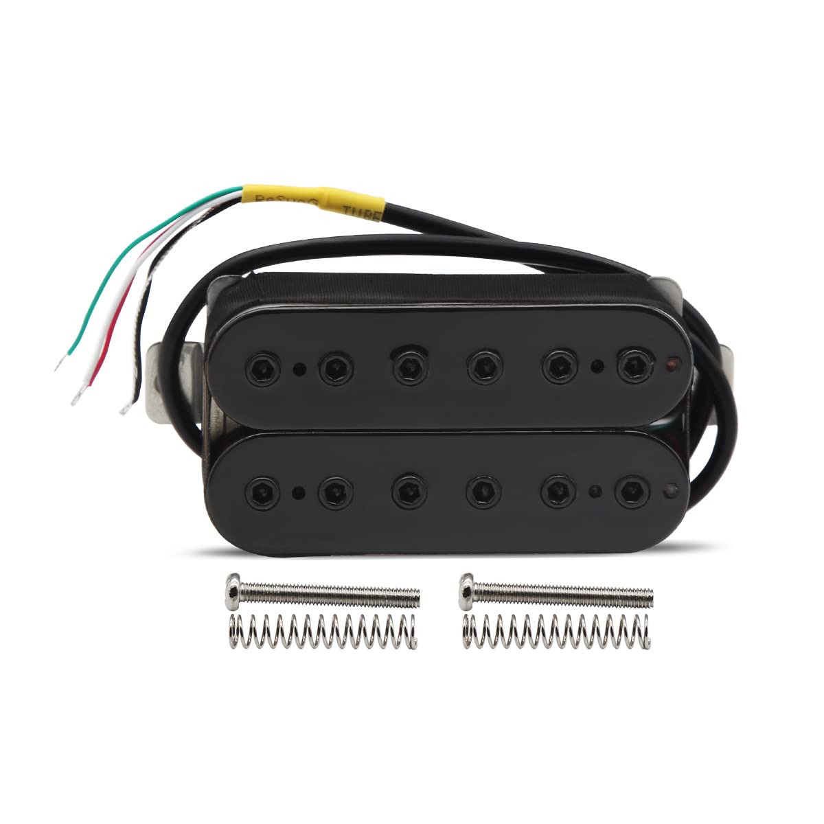 Alnico 5 Electric Guitar Humbucker Pickup Set Black A421