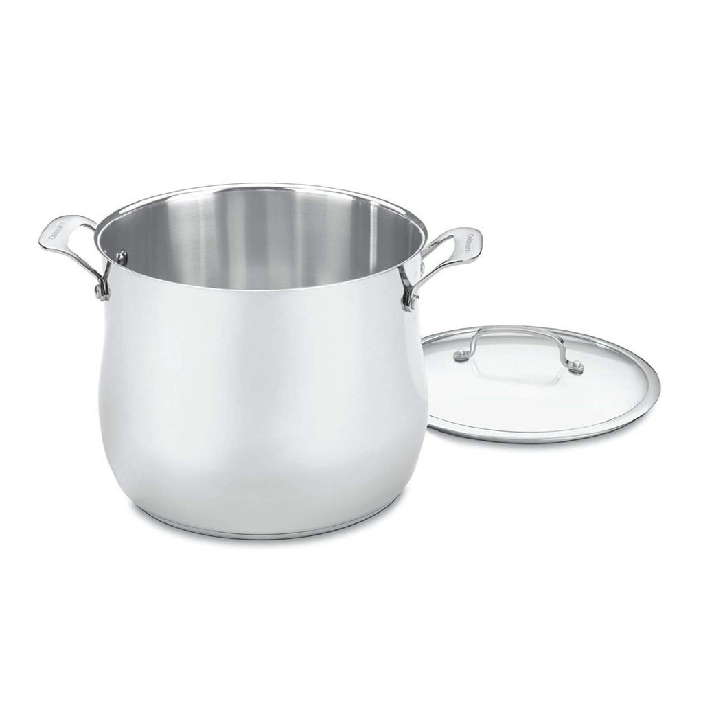 Stainless 12-Quart Stockpot with Glass Cover V86261