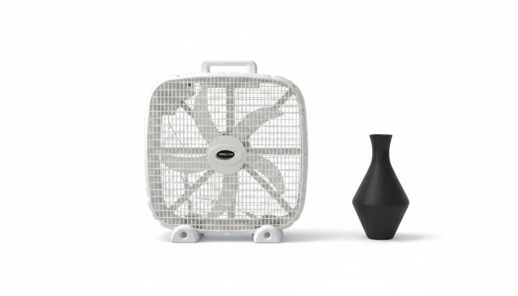 3-Speed Box Fan with Carry Handle, 5 Blades, 20-Inch, White T3012