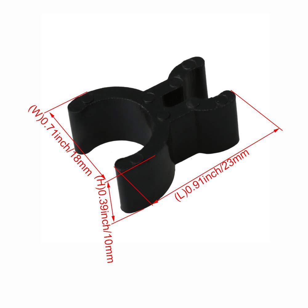 Black Brass Instrument Pen Clip 10pcs D656484