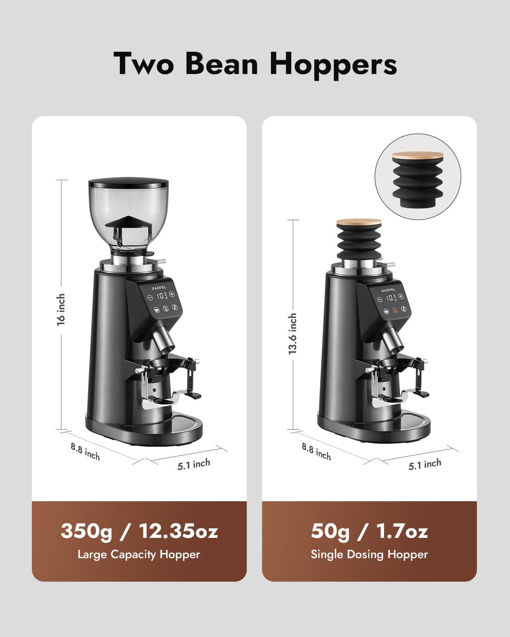 64MM Flat Burr Electric Coffee Grinder K4990