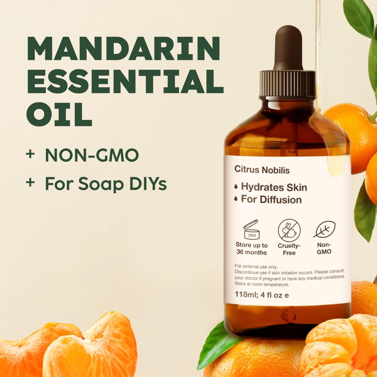 Lavender Mandarin Essential Oil Set 2X 4 Fl Oz C876101