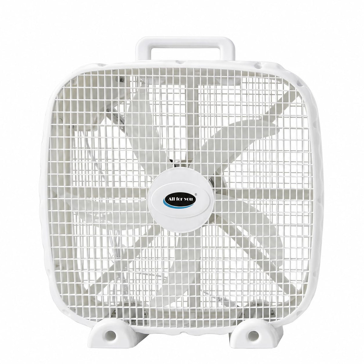 3-Speed Box Fan with Carry Handle, 5 Blades, 20-Inch, White T3012
