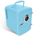 Mini Portable Compact Personal Fridge Cools & Heats, 4 Liter Capacity, Blue B453372