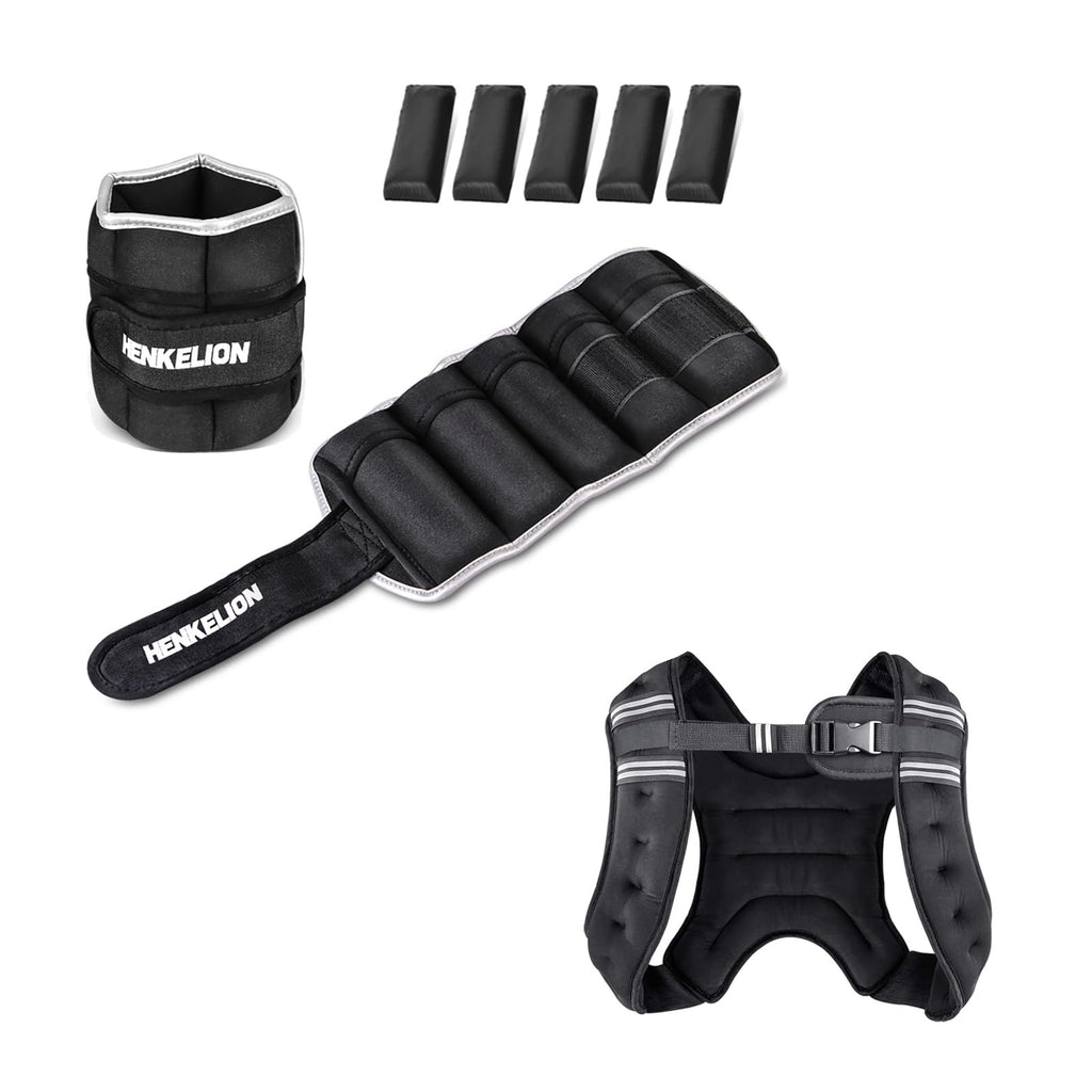 1 Pair 5Lbs Adjustable Ankle Weights Q886580