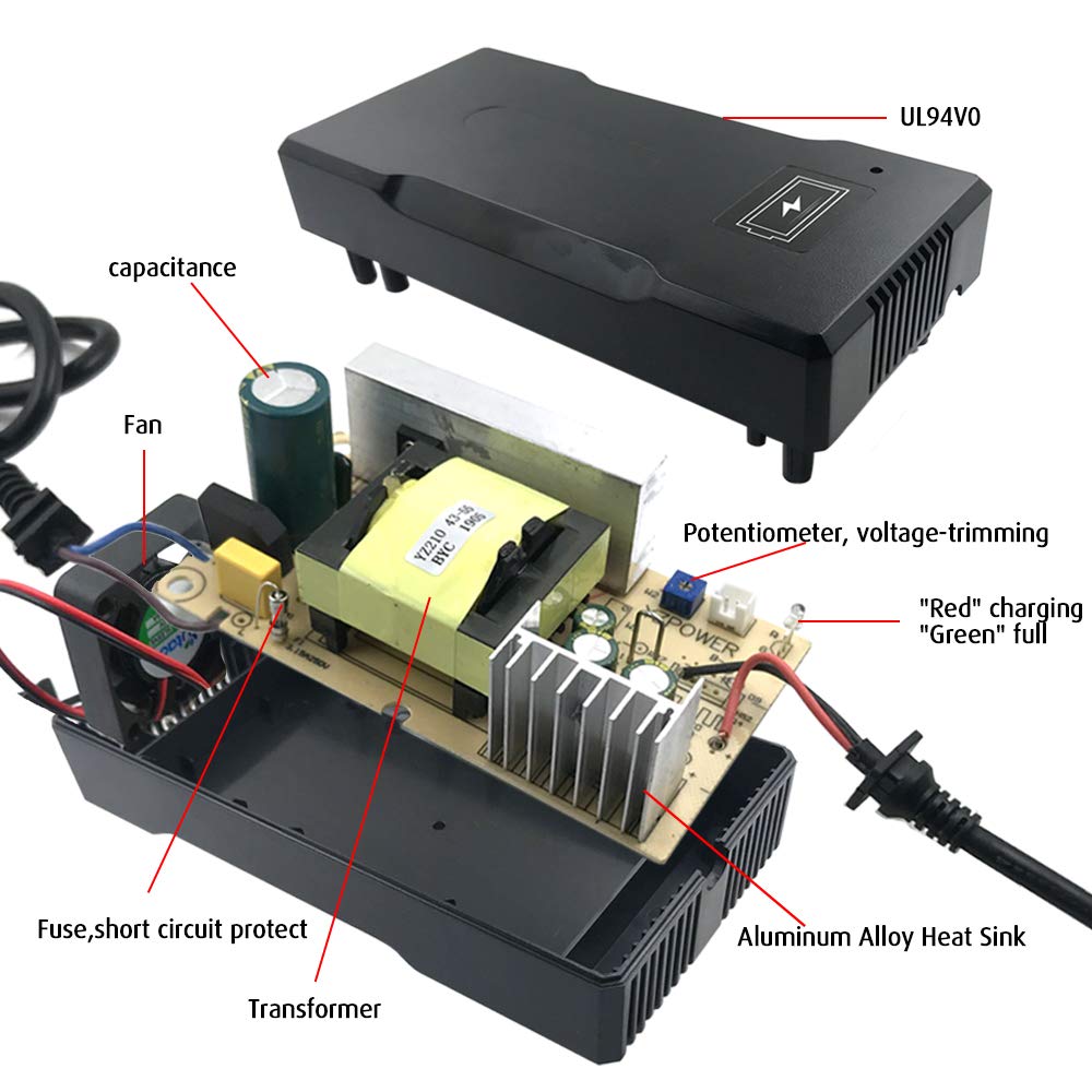 42V 5A Lithium Battery Charger 8mm Connector G588455