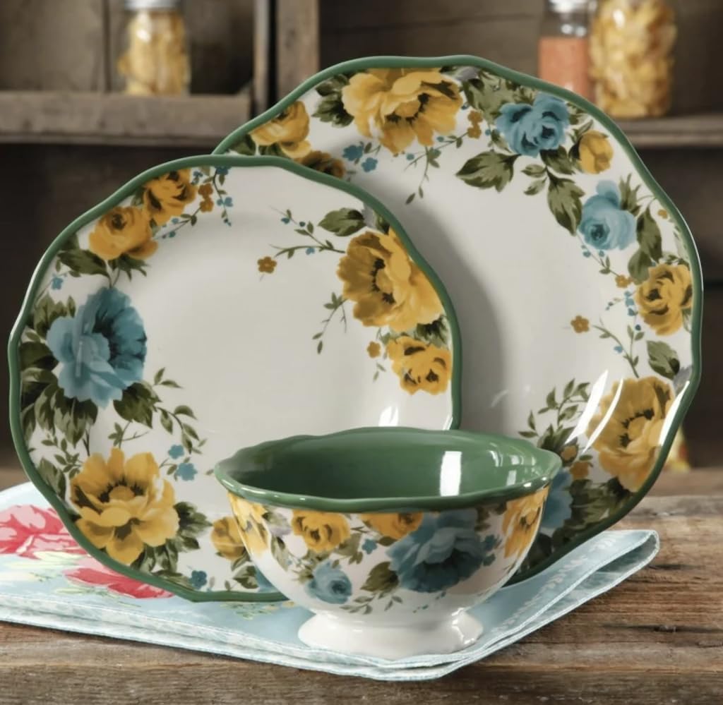 12-Piece Floral Ceramic Dinnerware Set F312981