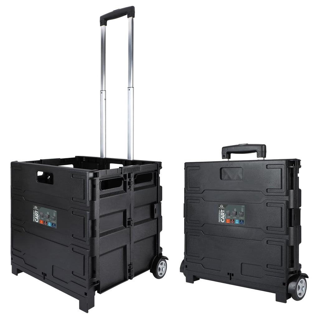 Portable Tools Carrier with Telescopic Handle, 80 Lb. Load Capacity, Black B19511