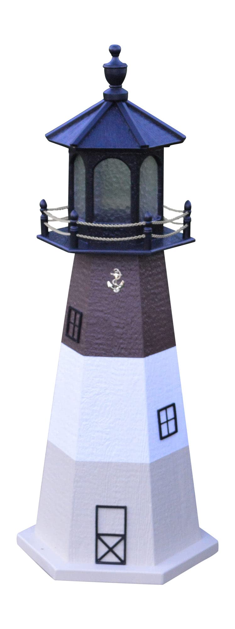 Oak Outdoor Lighthouse with Solar LED Light X75769