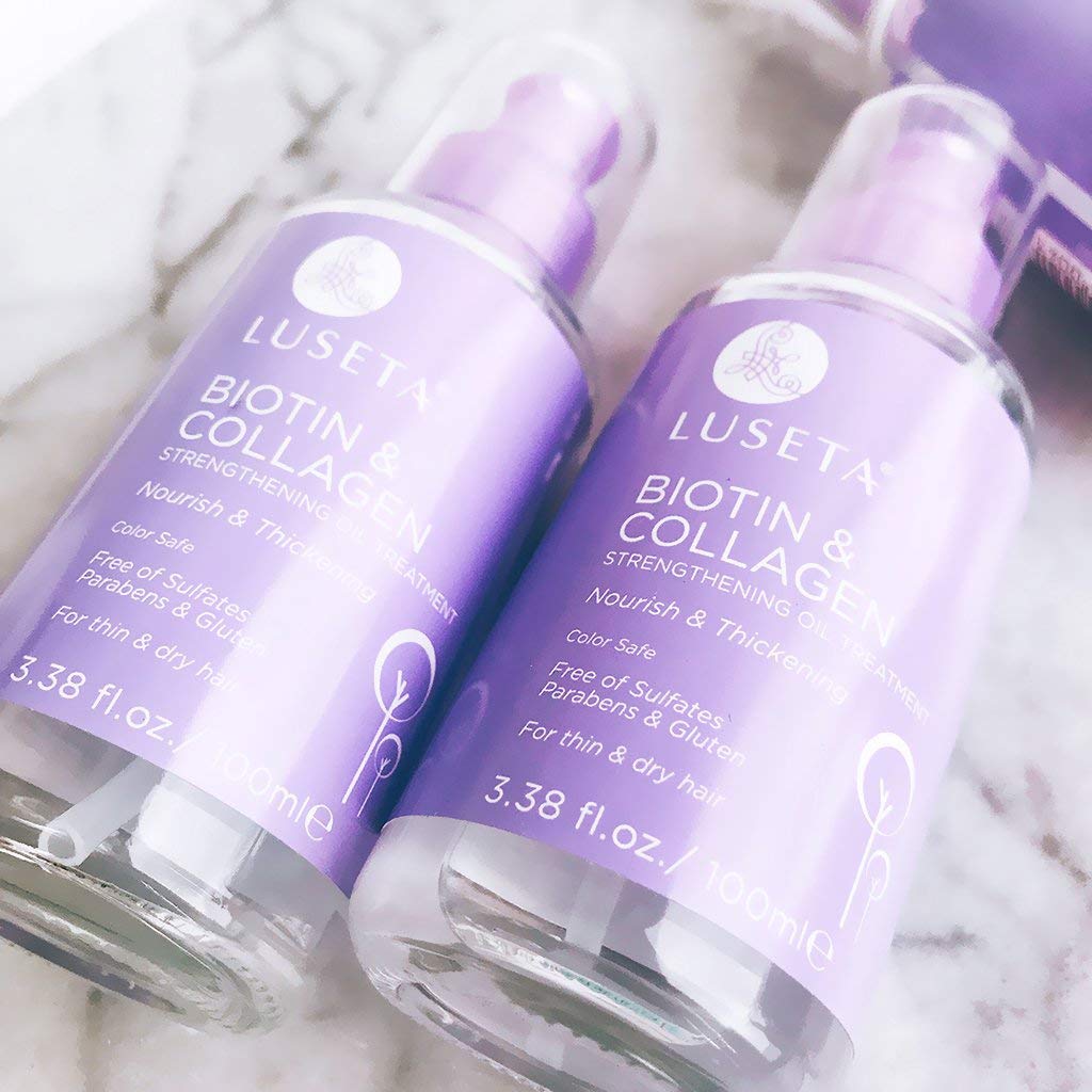 Curly Hair Shampoo and Conditioner Set with Biotin Hair Oil U18722