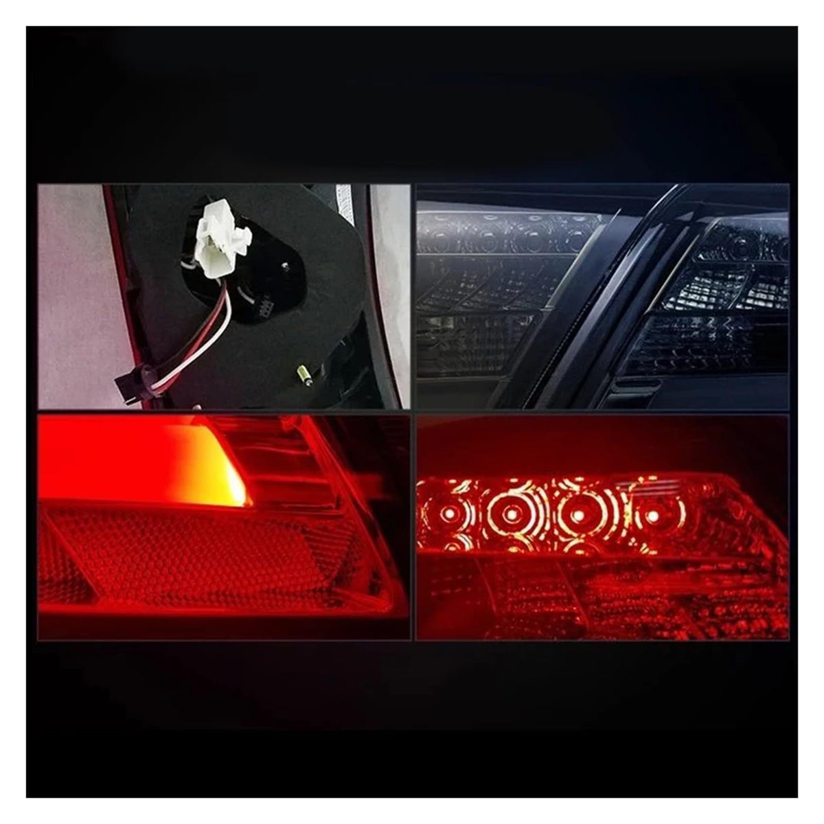 12V LED Tail Lights 2PCS Smoke Y9981