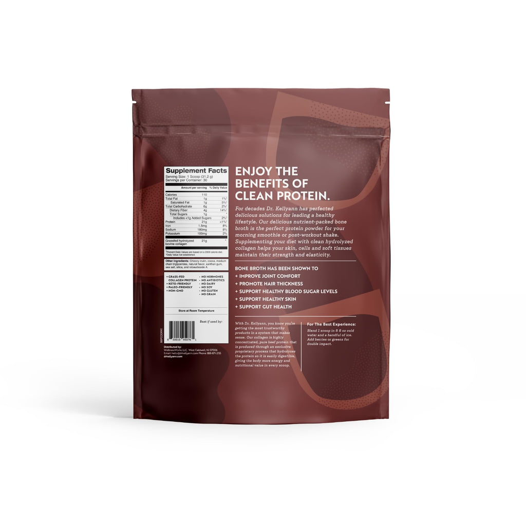 Chocolate Bone Broth Protein Powder 30 Servings V810289
