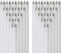 24 Inch T8 Fluorescent Tube Light Bulb 17W 1400 Lumens 5000K Bright White G13 Medium Bi-Pin Base 2 Foot Straight Linear Lamp Pack of 30 Y1049