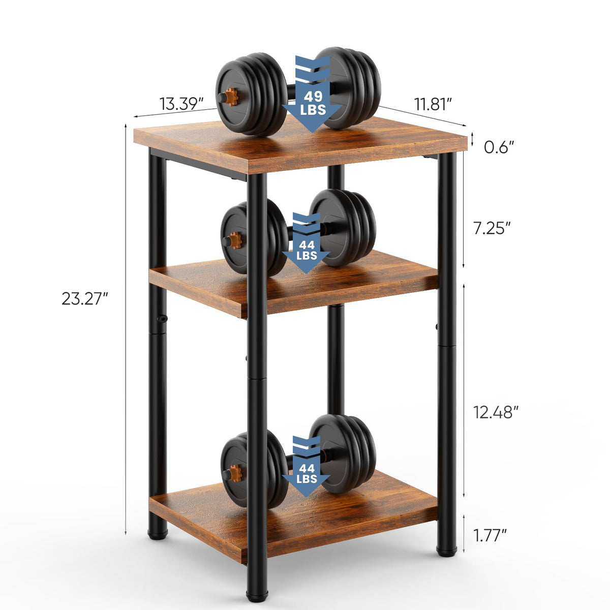 3-Tier Side Tables Set of 2 R356014