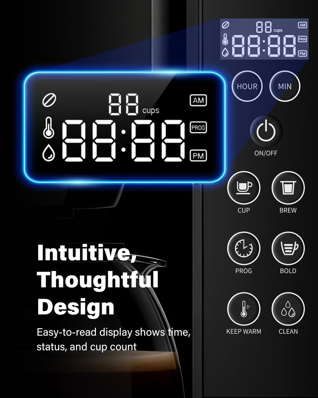10-Cup Programmable Drip Coffee Maker J11324