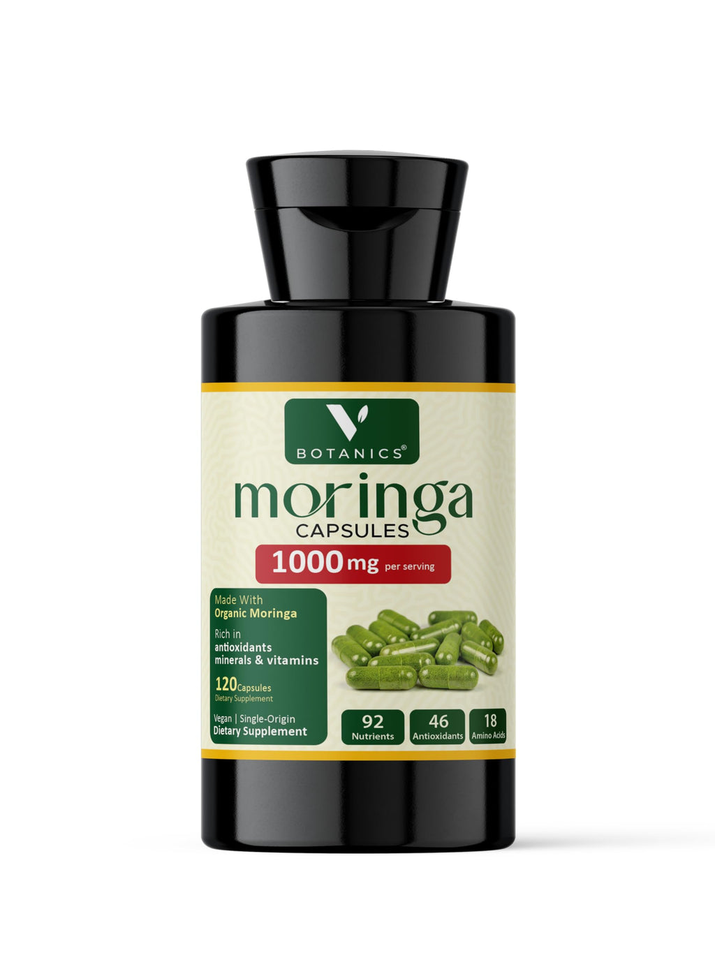 Moringa Powder Capsules 1000 mg 2 Pack 120 Capsules O351900