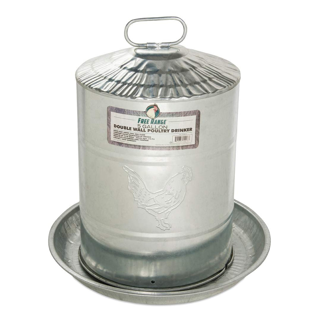 5 Gallons Double Wall Poultry Drinker D3823