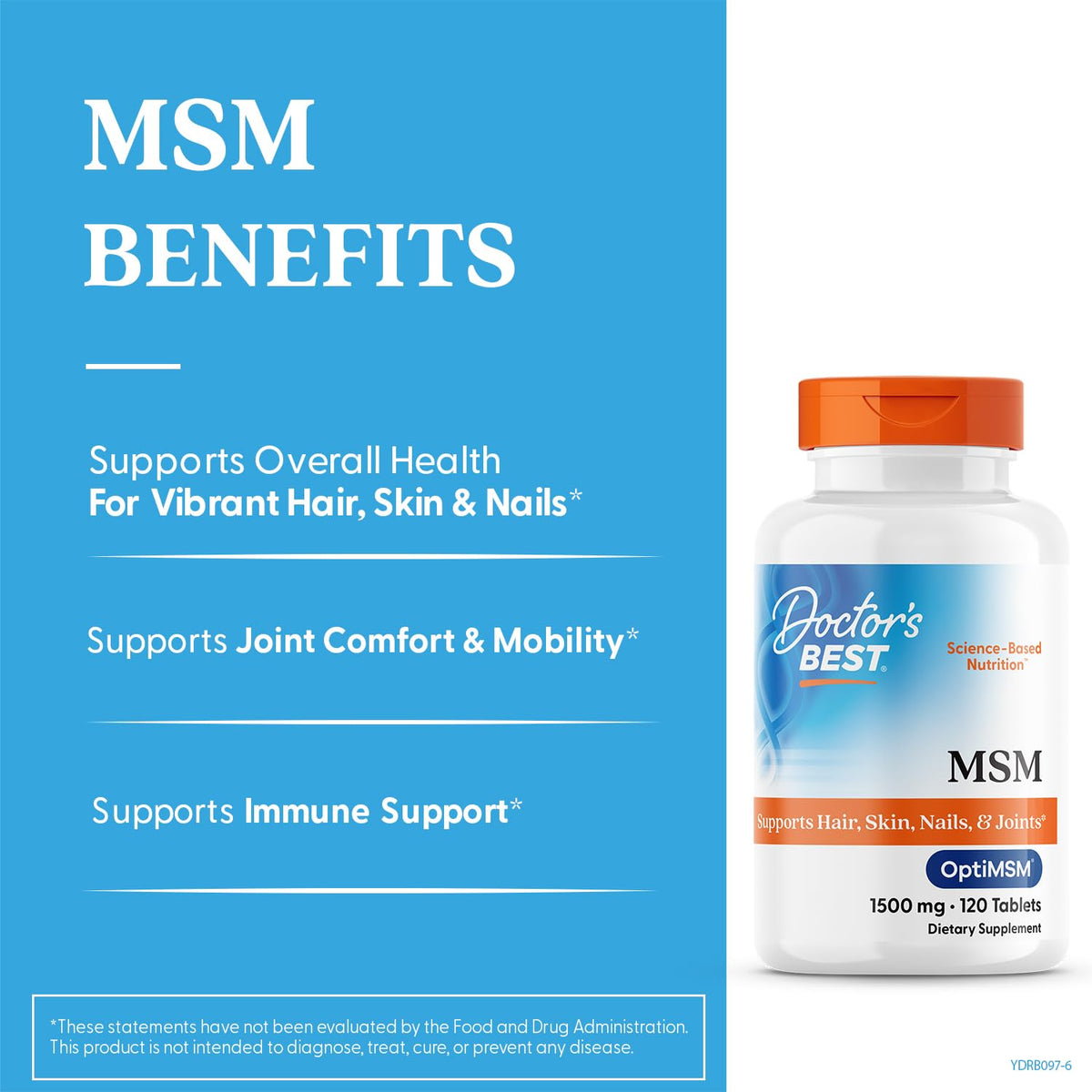 MSM Supplement 1500mg 120 Tablets L79170