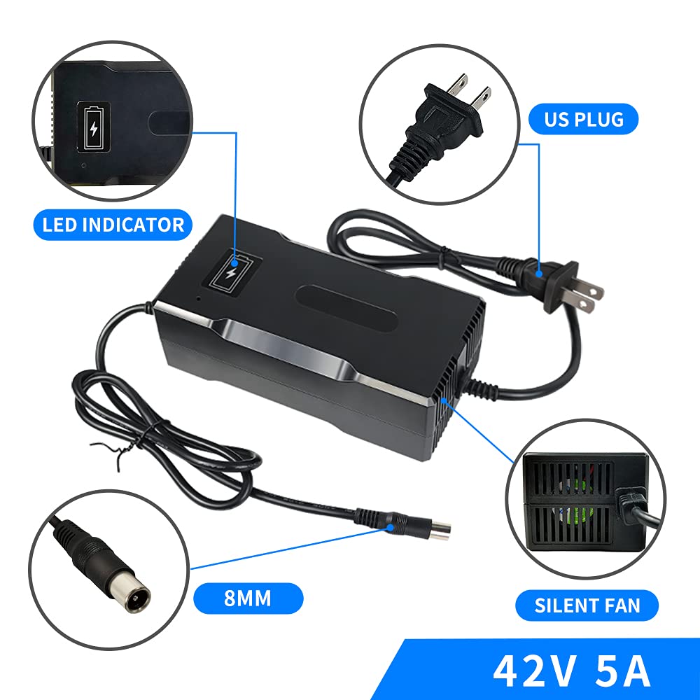 42V 5A Lithium Battery Charger 8mm Connector G588455