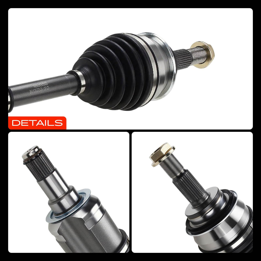 Set of 2 Front CV Axle Shaft Assembly R3397