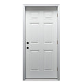 Steel Primed Left Hand Outswing Prehung Front Door 6-Panel 32'' x 80" T848942