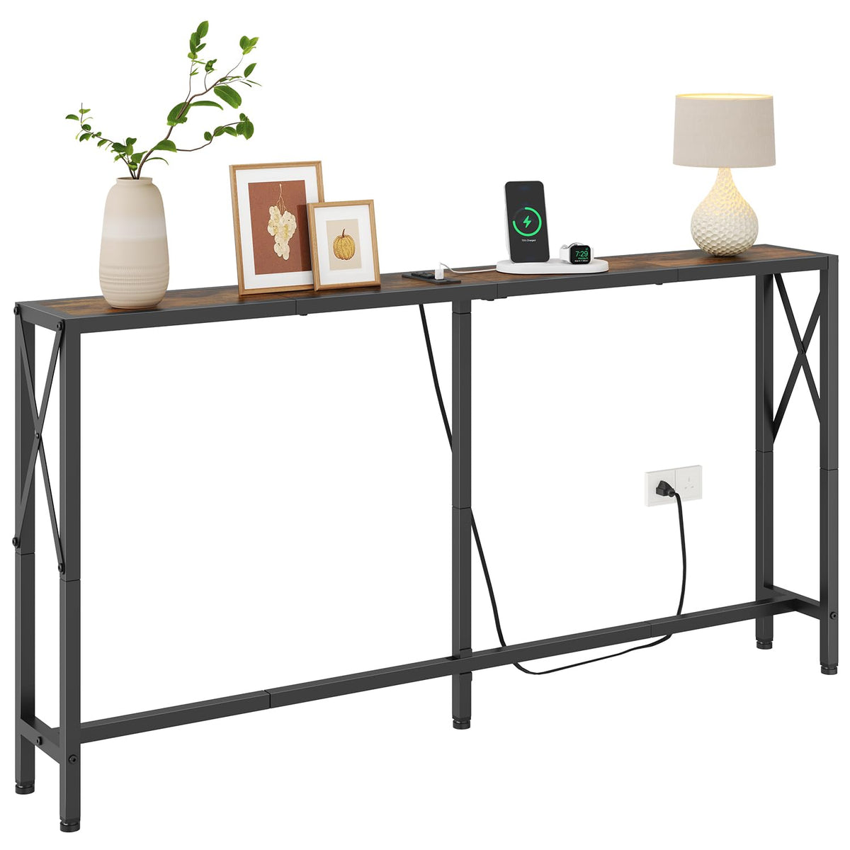 Narrow Console Table with Socket S2886