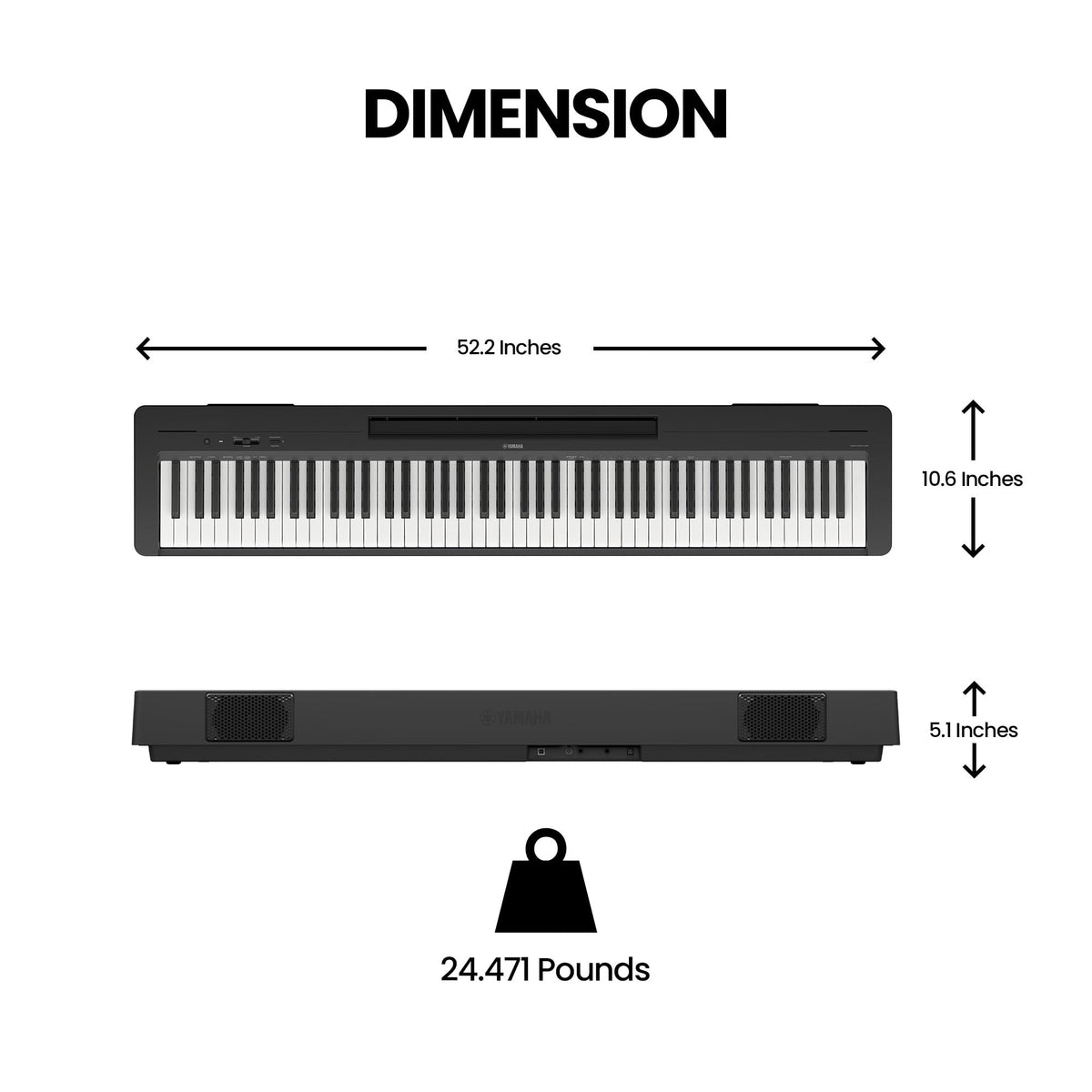 88-Key Digital Piano with Weighted Keys X5088