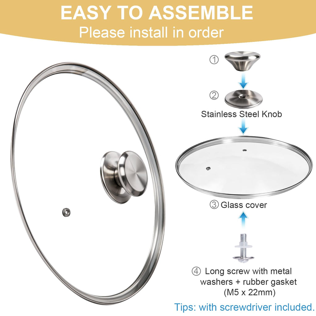 12 Inch Tempered Glass Pan Lid S113205
