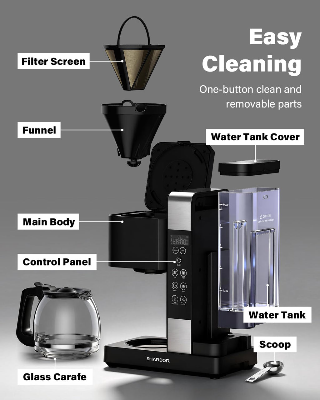 10-Cup Programmable Drip Coffee Maker J11324