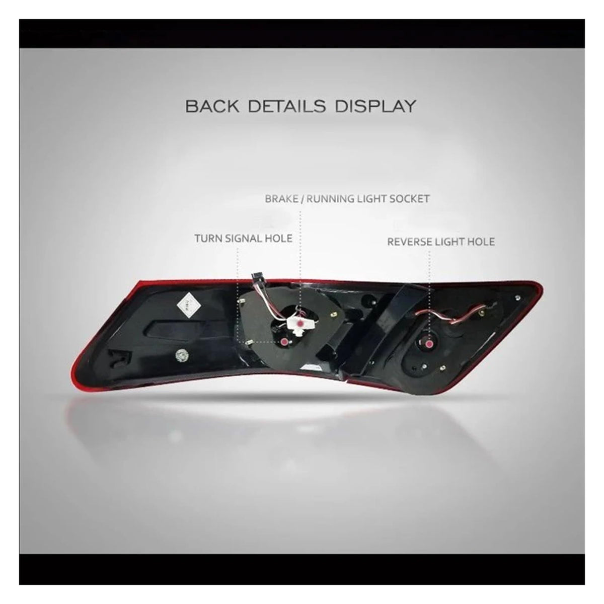 12V LED Tail Lights 2PCS Smoke Y9981