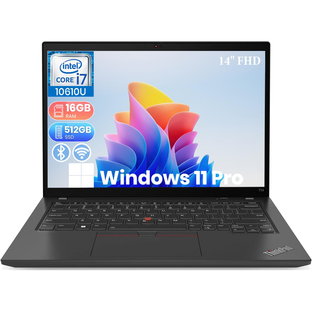 14-inch FHD Intel Core i7 16 GB RAM 512 GB SSD Windows 11 Pro Laptop U2851