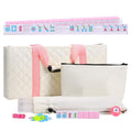 166 Pink Mahjong Set with Bag and 4 Racks Z893
