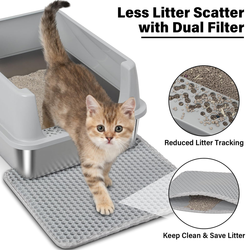 Stainless Steel Litter Box with Lid V921171