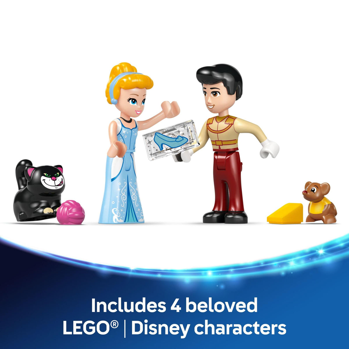 Disney Princess Castle Building Toy with 2 Minidolls W43521