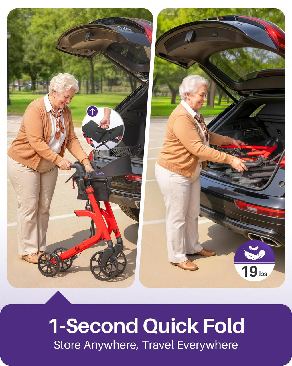 Bariatric Rollator Walker with Seat X611157