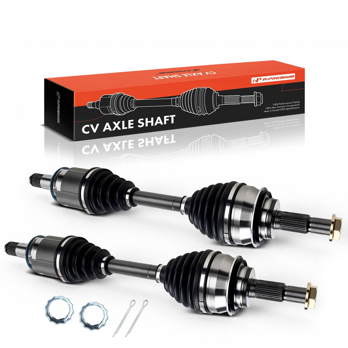 Set of 2 Front CV Axle Shaft Assembly R3397