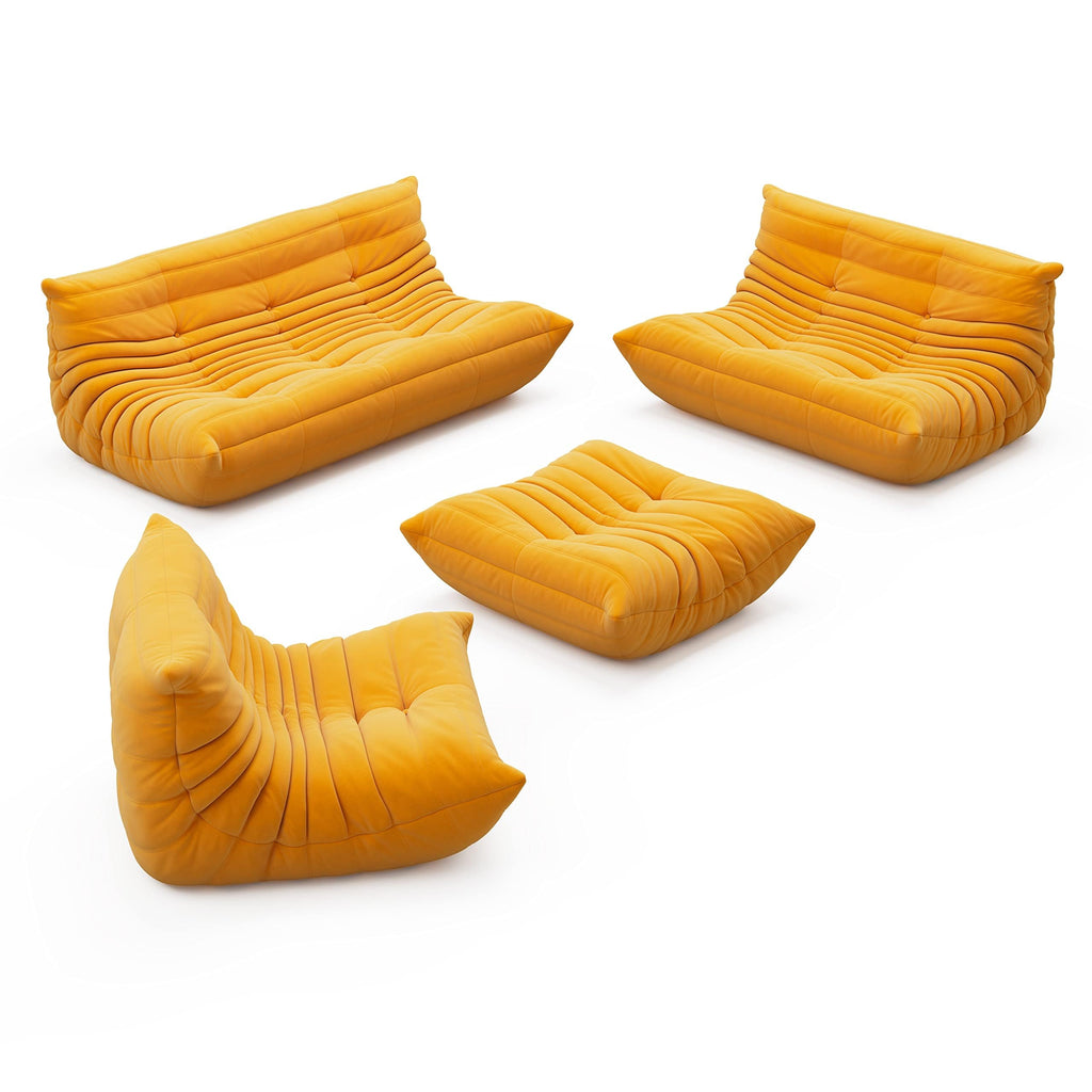 3-Seater Memory Foam Suede Bean Bag Chair Q355967