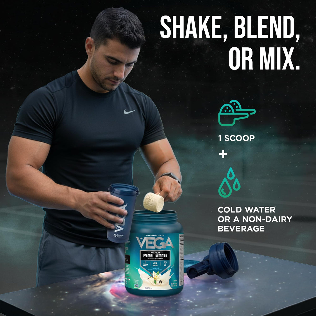 Plant Based Vegan Protein Powder Vanilla 2.3lbs Q509
