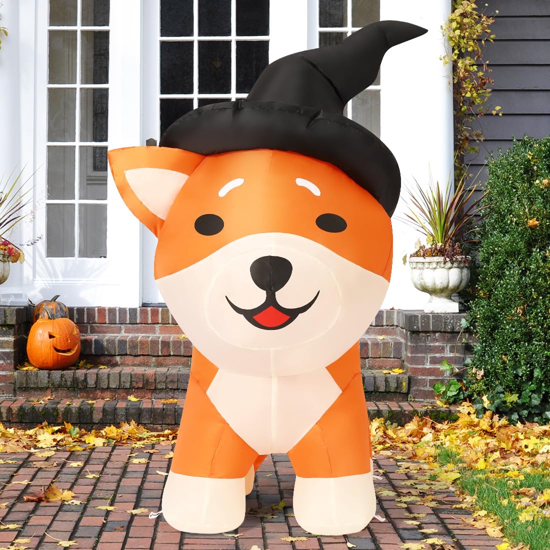 4 FT Halloween Inflatable Corgi Dog Outdoor Decorations K203