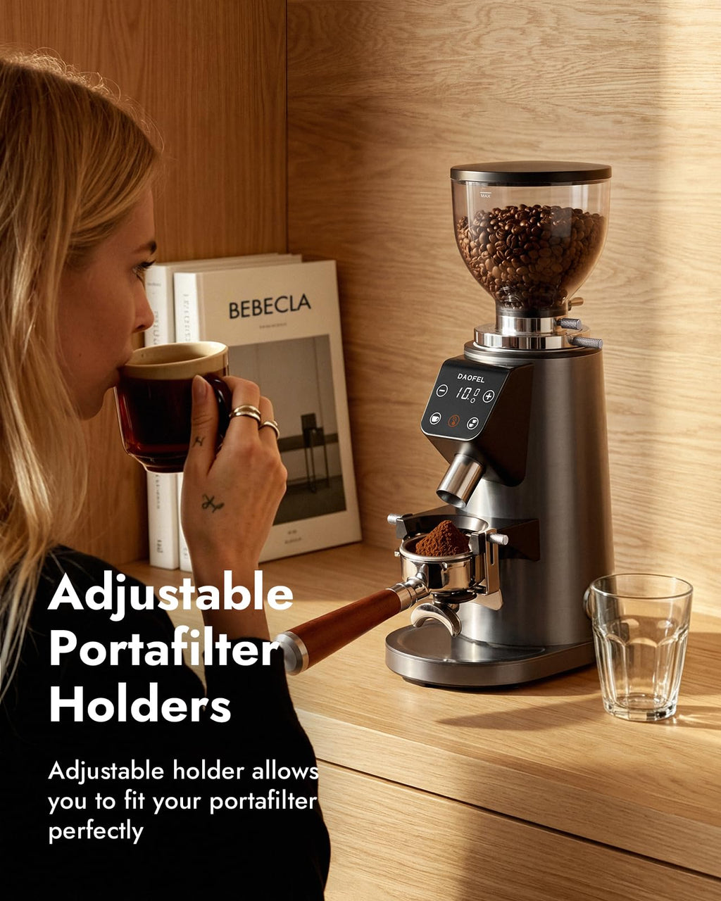 64MM Flat Burr Electric Coffee Grinder K4990