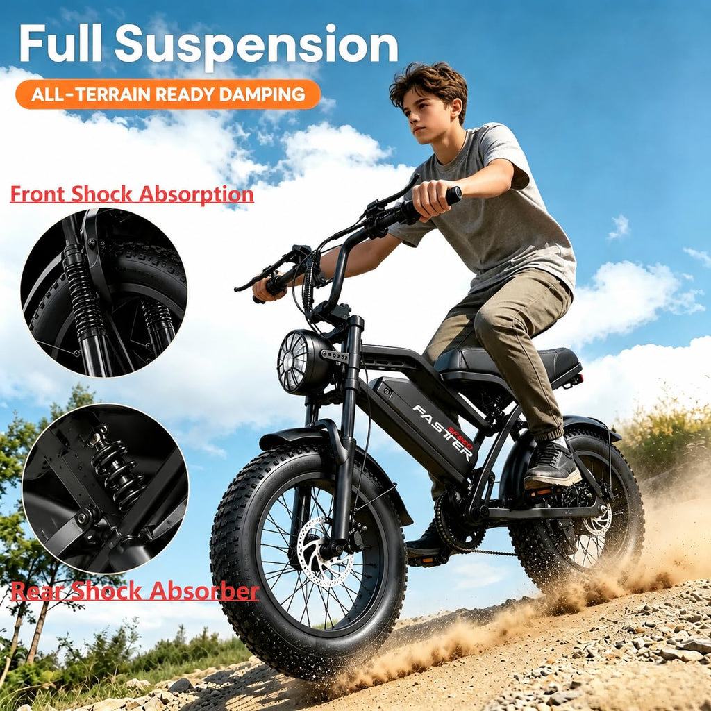 1000W 48V 16Ah Fat Tire Electric Bike V770213