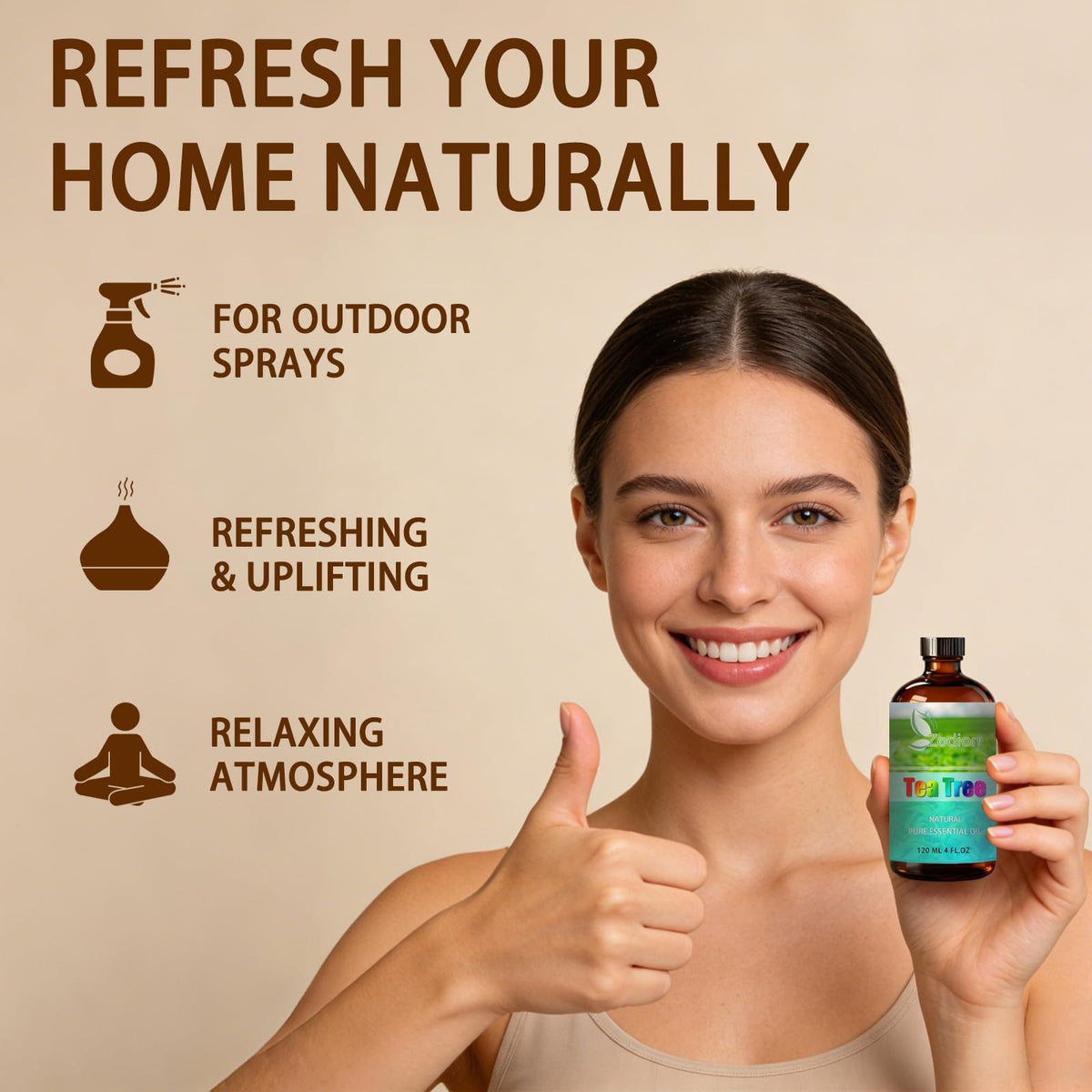 Lavender and Tea Tree Essential Oil 4 Fl Oz E792386