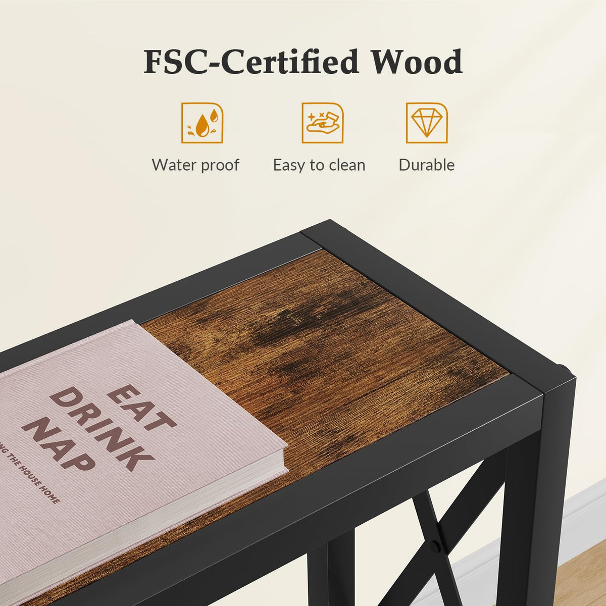Narrow Console Table with Socket S2886